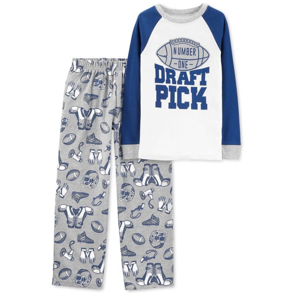 Carters Little Big Boys 2 Pc. Draft Pick Pajama Set